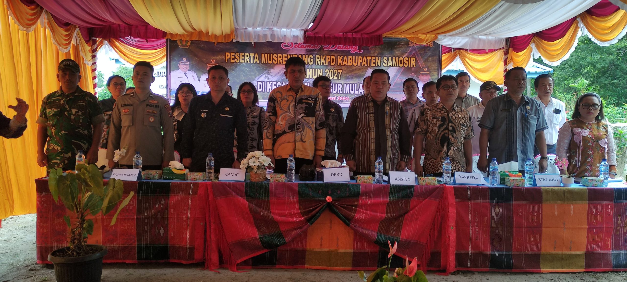 Musrenbang RKPD Kabupaten Samosir Tahun 2027 Tingkat Kecamatan dimulai di Kecamatan Sianjur Mulamula