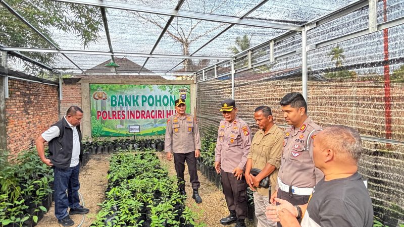 Momentum HPN dan Silaturahmi Bersama Wartawan, Kapolres Inhu Lounching Bank Pohon Program Kapolda Riau