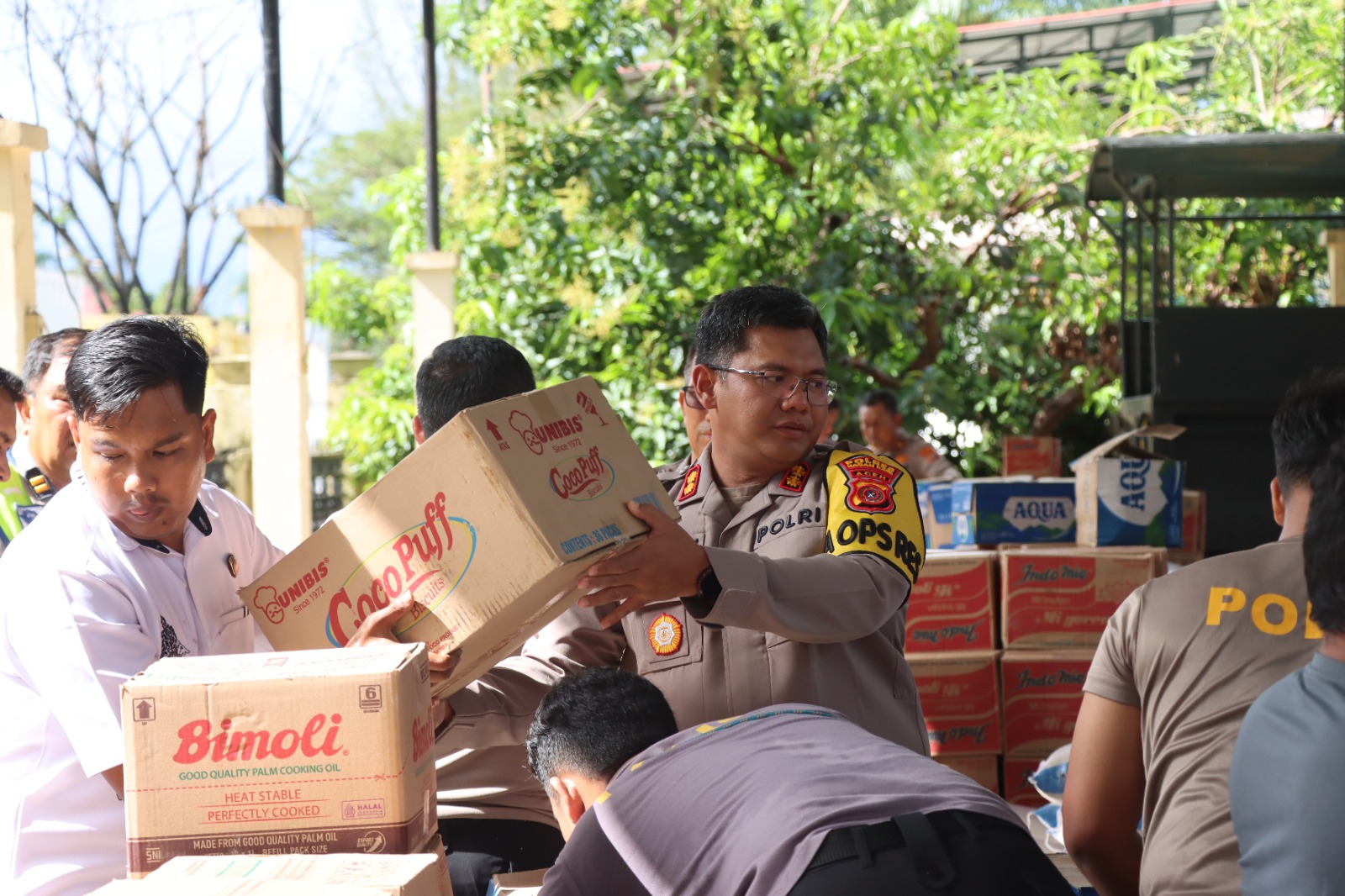 Bantuan Sosial Logistik Dari Kapolri Tiba di Polres Nagan Raya
