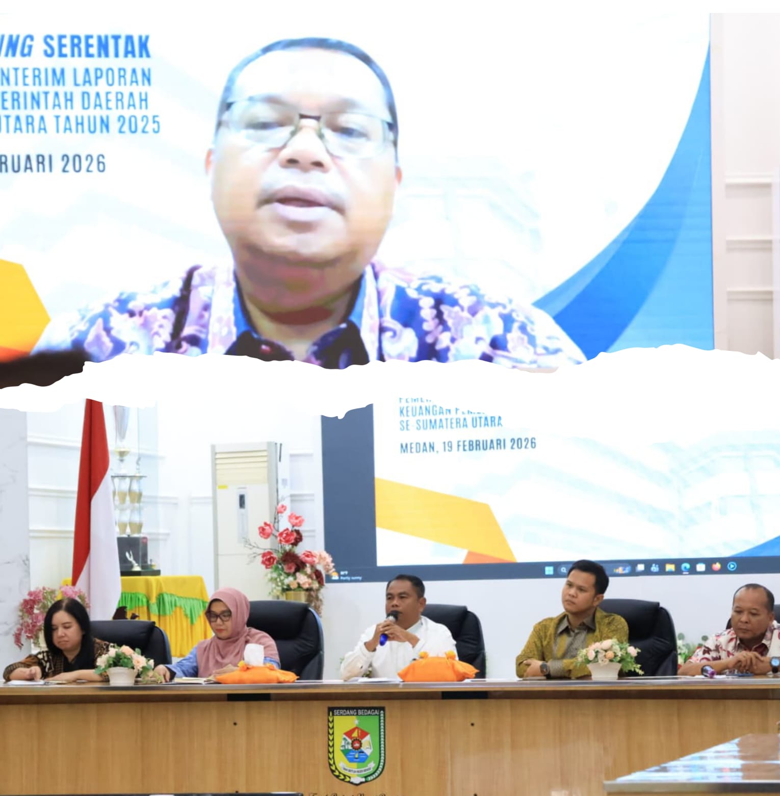 Wujudkan Tata Kelola Keuangan Transparan, Bupati dan Wabup Sergai Ikuti Entry Meeting Pemeriksaan Interim BPK RI
