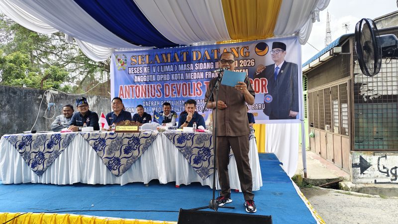 Sesi I Laksanakan Reses, Antonius Tumanggor Serap Aspirasi Warga Glugur Kota, Janjikan Perbaikan Drainase, Jalan, dan Penghijauan