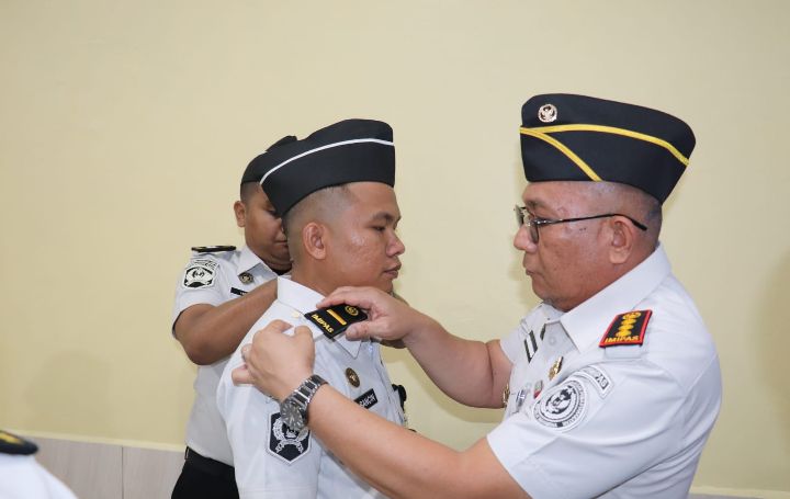 Momentum Kebanggaan, Lapas Rantauprapat Gelar Pelantikan Kenaikan Pangkat dan Pelepasan Pegawai Magang