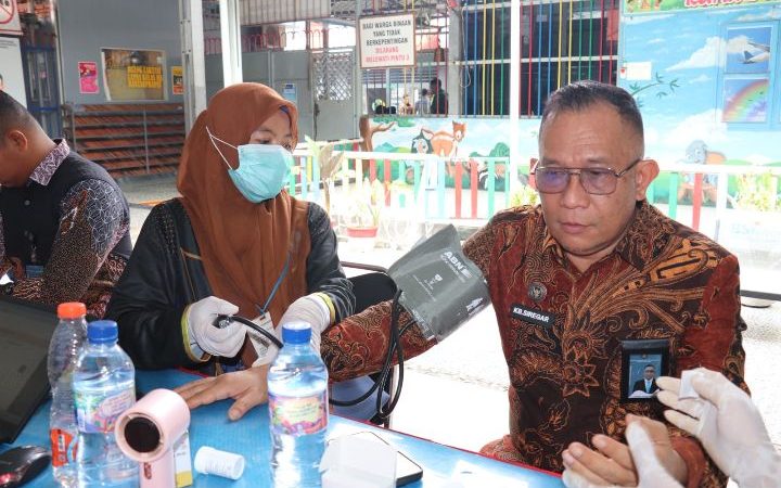 Lapas Rantauprapat Laksanakan Cek Kesehatan Gratis bagi Pegawai dan Warga Binaan