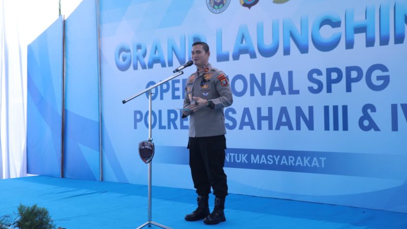 Wakapolda Sumut Resmikan Operasional SPPG Polres Asahan III Dan IV