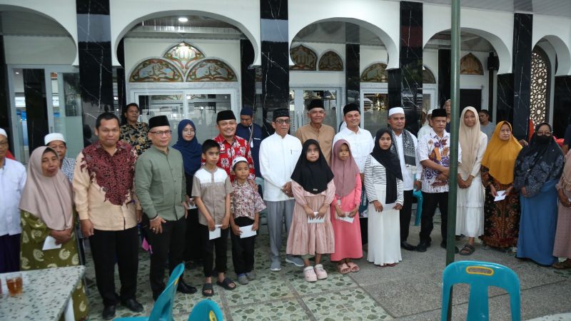 Tim Safari Ramadhan Pemko Pematangsiantar Tahun 2026 Kunjungi Masjid Al Falah di Jalan Padangsidimpuan