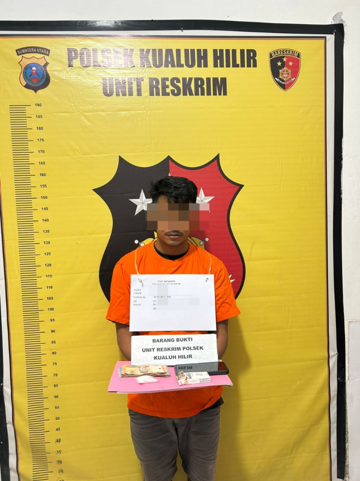 Polsek Kualuh Hilir Gagalkan Transaksi Sabu 10,16 Gram di Simandulang, Seorang Pria Diamankan