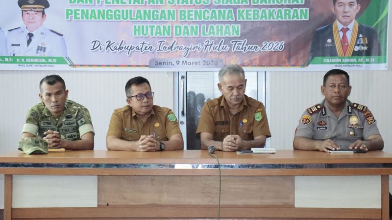Pemkab Inhu Tetapkan  Status Siaga Darurat Karhutla