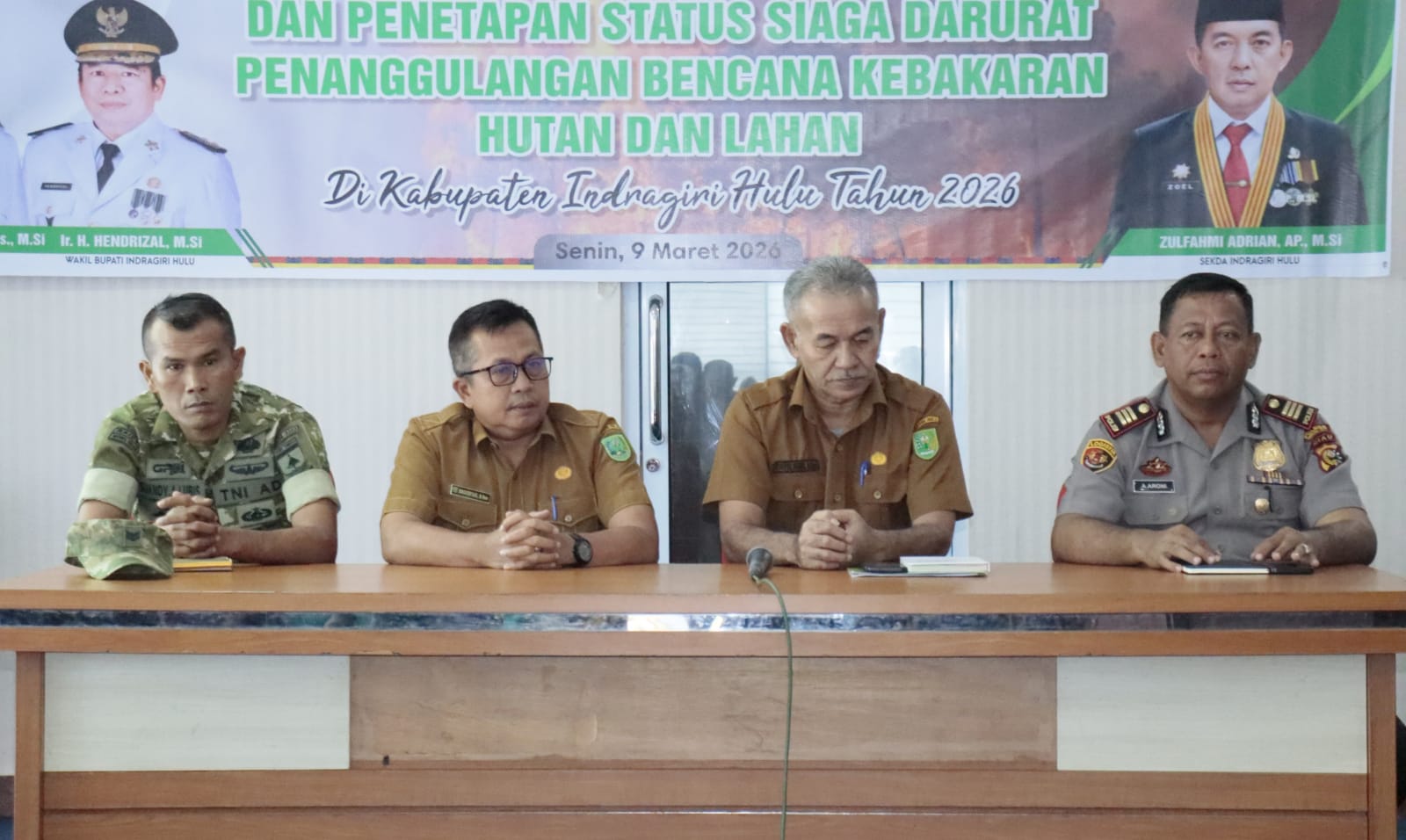 Pemkab Inhu Tetapkan  Status Siaga Darurat Karhutla