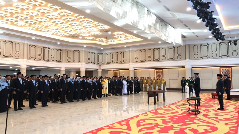 Lantik Pejabat Eselon II, III dan IV, Gubernur Bobby Nasution Minta Jaga Soliditas dan Sinergi di dalam OPD