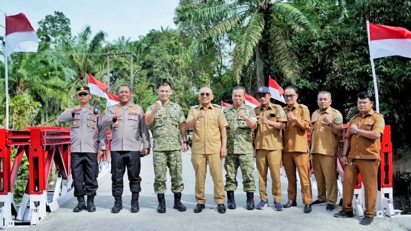 Launching Program 200 Titik Jembatan Garuda di Kabupaten Simalungun, Bupati Simalungun Sampaikan Apresiasi Kepada TNI AD