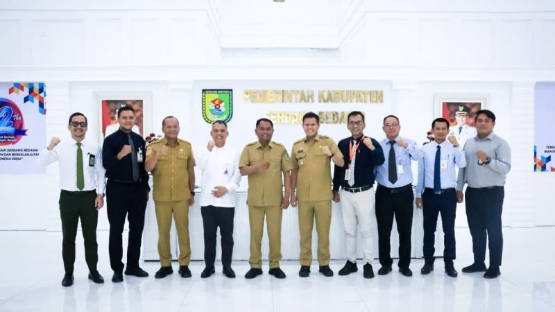 Bupati dan Wakil Bupati Sergai Terima Audiensi Terkait Jaminan Sosial Nelayan dan Sinergi Bank Sumut