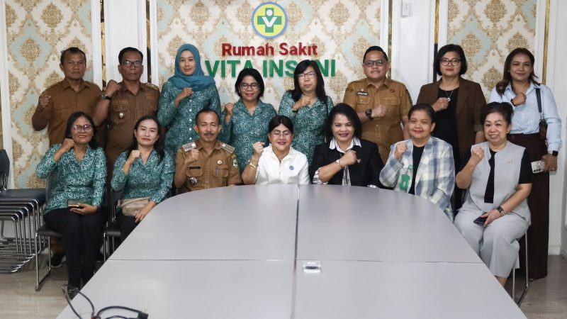 Ketua TP PKK Kota Pematangsiantar Bersama Jajaran dan Camat Siantar Timur Beraudiensi dengan Jajaran Direksi RS Vita Insani Pematangsiantar