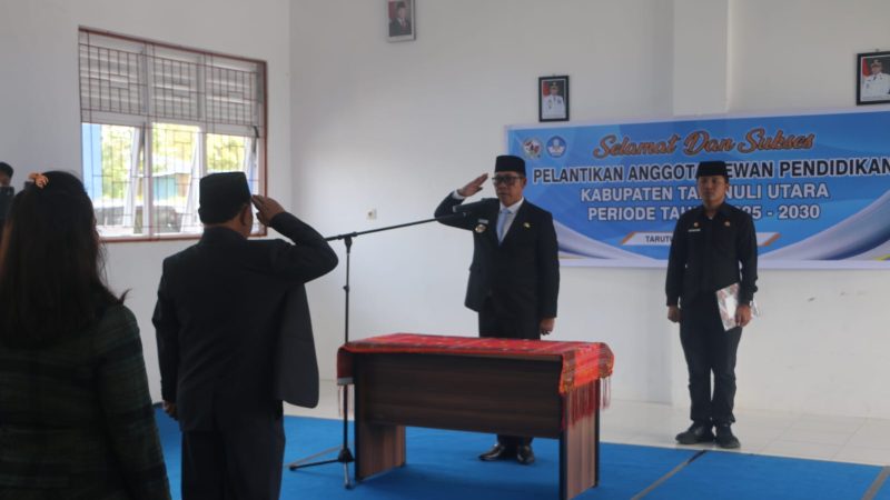 Bupati Tapanuli Utara Lantik Anggota Dewan Pendidikan, Dorong Peningkatan Kualitas SDM dan Pendidikan Berkarakter ‎