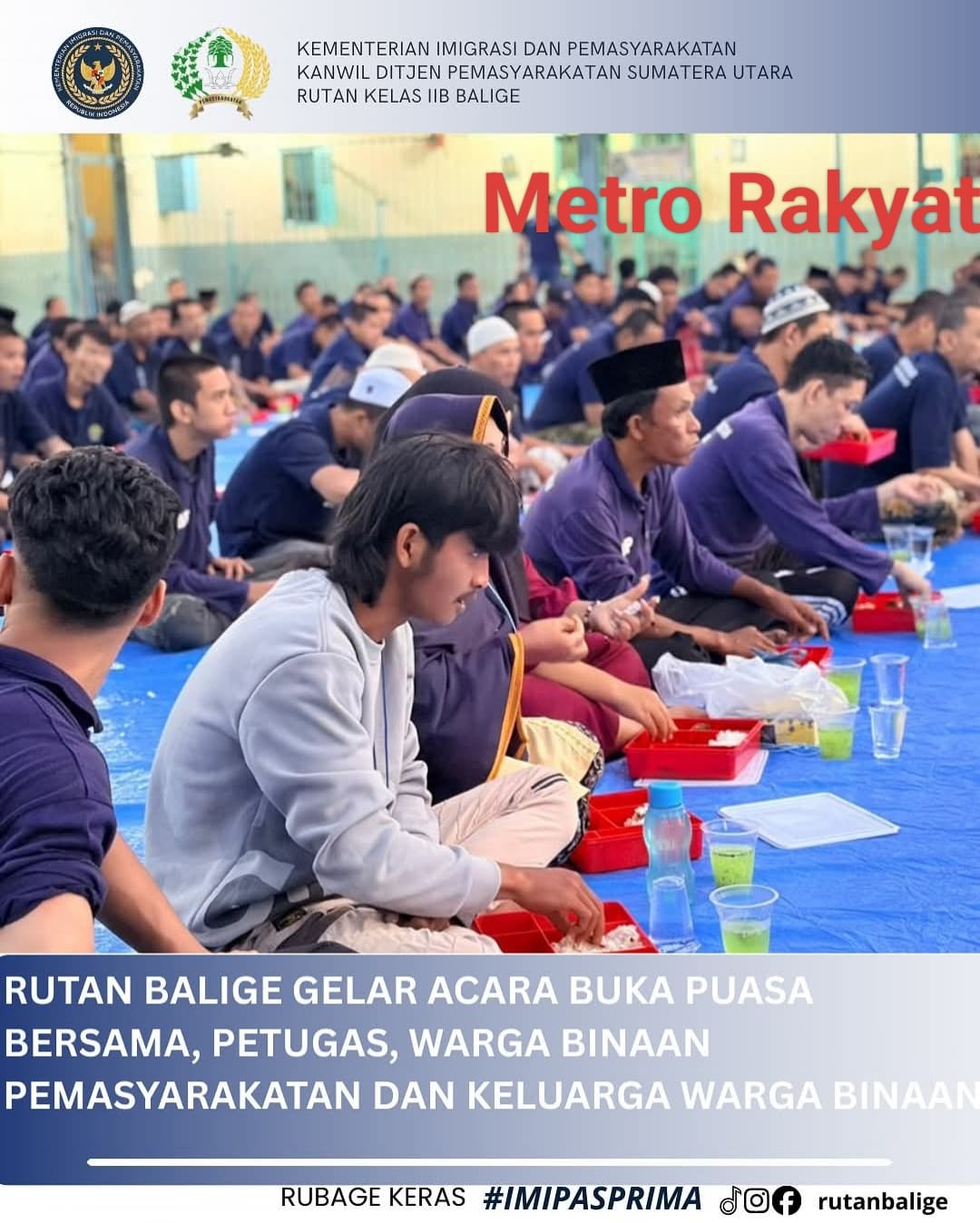 Buka Puasa Bersama di Rutan Balige