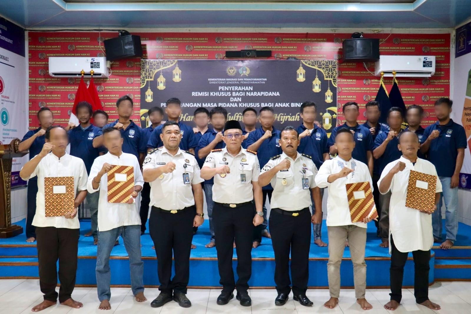 Lapas Kelas IIA Rantauprapat Berikan Remisi Khusus Idul Fitri 1447 H Pada WBP