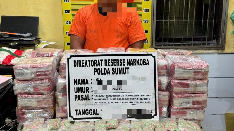 Polda Sumut Gagalkan Penyelundupan 50 Kg Sabu dan 20 Ribu Butir Ekstasi di Perairan Bagan Asahan