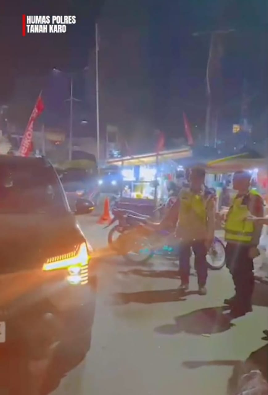 Respon Cepat Polres Karo Bantu Warga yang Salah Sangka Mobilnya Hilang di Berastagi