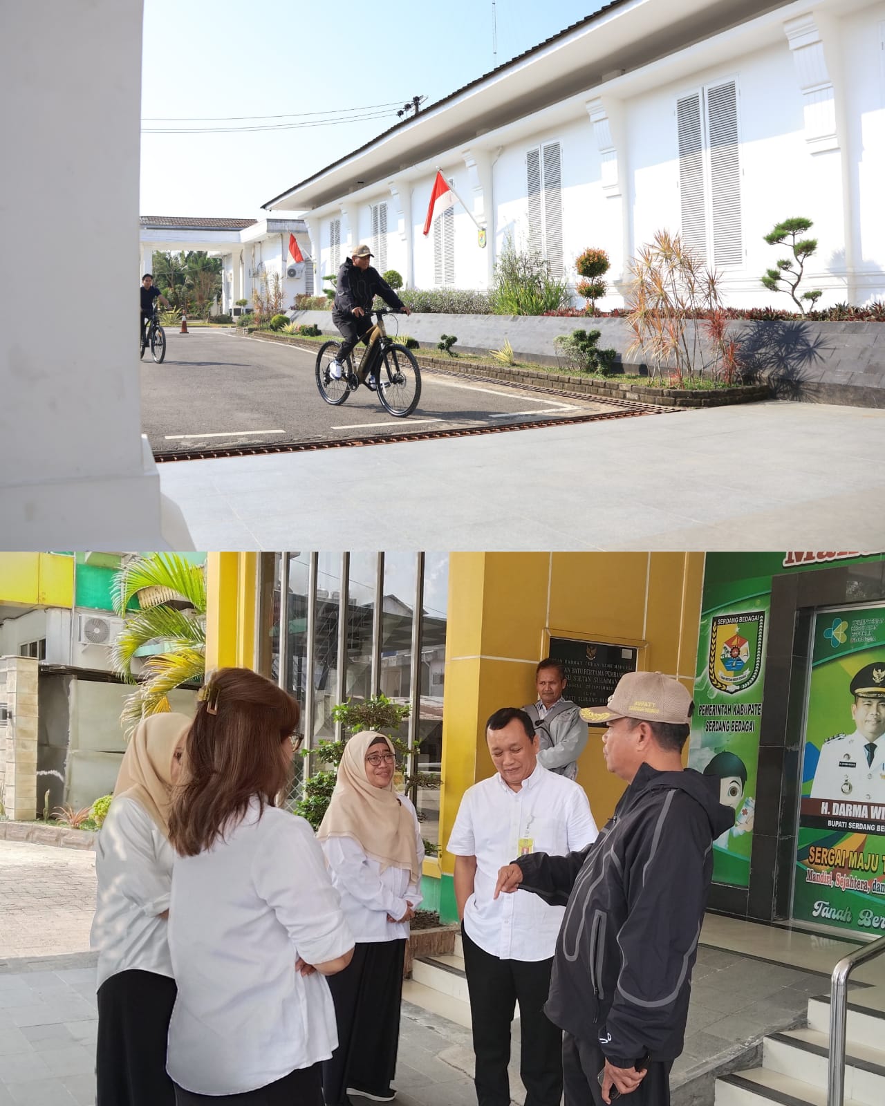 Hari Pertama Kerja Gowes ke Kantor, Bupati Sergai Ajak ASN Peduli Lingkungan dan Pelayanan Publik