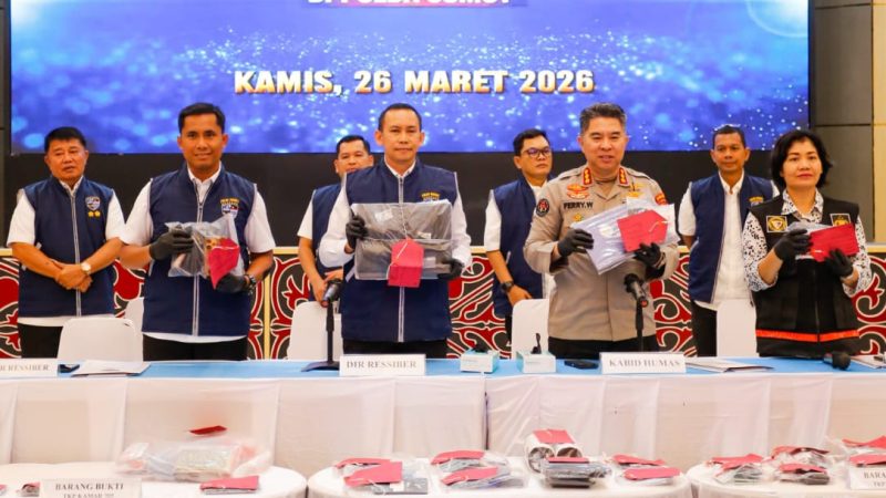 Judi Online di Medan Raup Omzet Diduga Rp7 Miliar, Polda Sumut Menyita Puluhan Perangkat dan Rekening