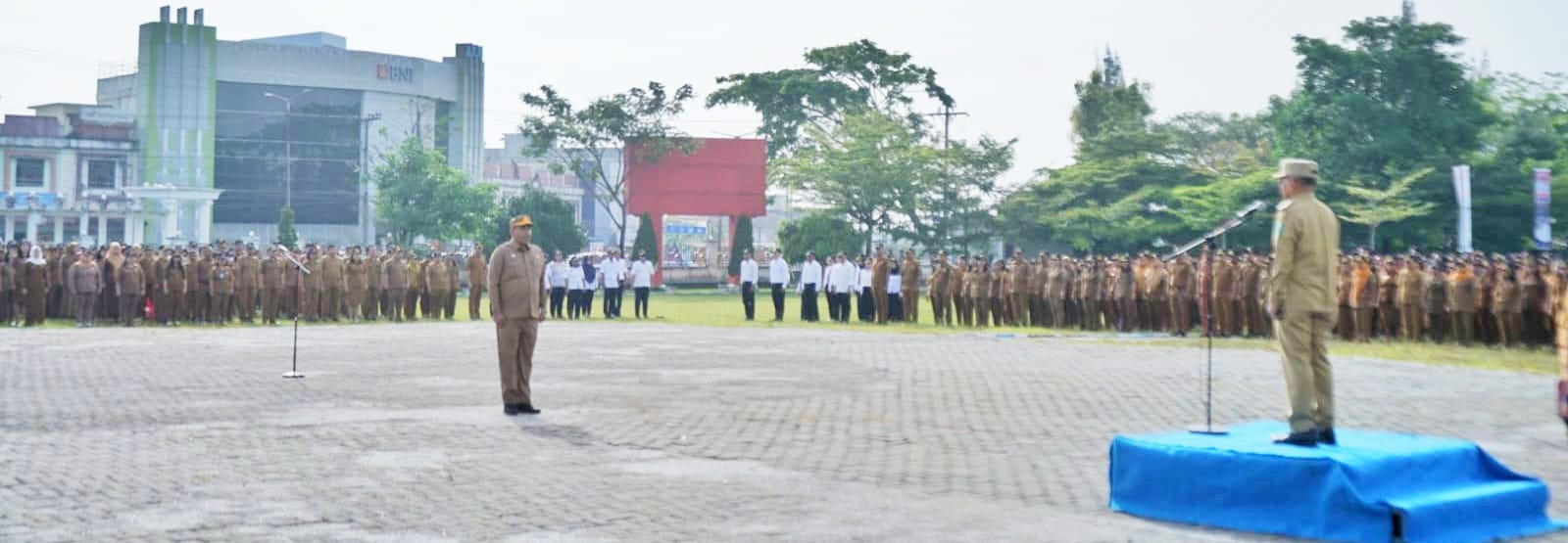 ASN Pemkab Simalungun laksanakan Apel Pagi Gabungan Pasca Libur Bersama Hari Raya Idul Fitri 1447 H