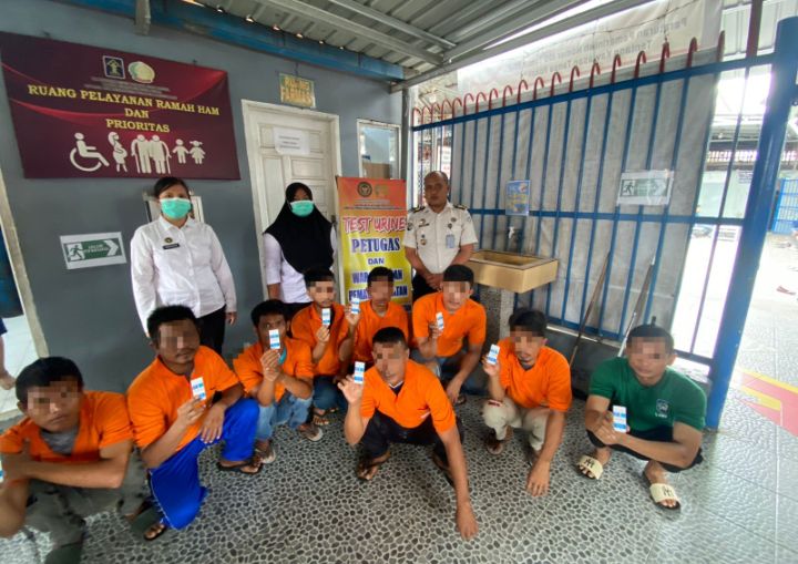 Lapas Rantauprapat Gelar Tes Urine Acak Bagi Warga Binaan