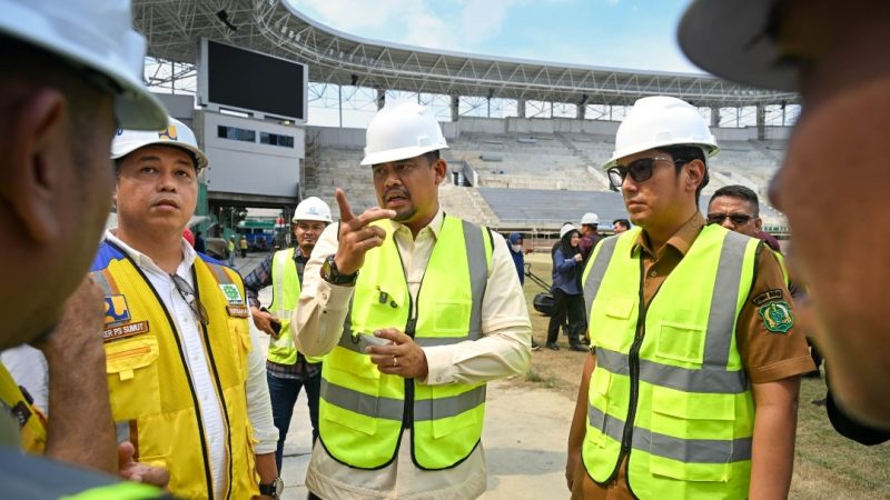 Tinjau Kesiapan Stadion Teladan untuk AFF U19, Gubernur Bobby Nasution Harap Selesai Bulan Mei