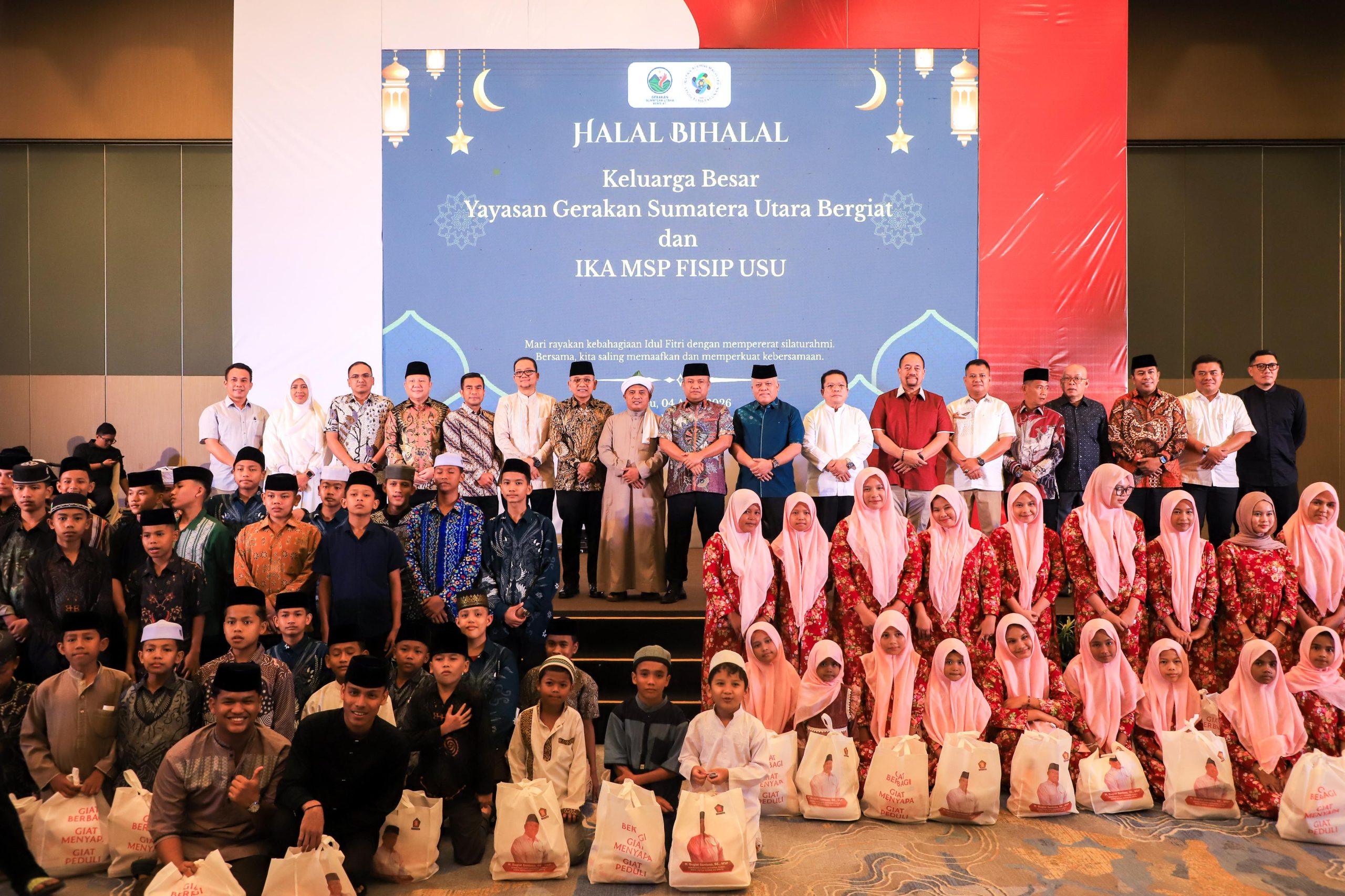 Wali Kota Didampingi Ketua TP PKK Pematangsiantar Hadiri Acara Halal Bihalal Yayasan Gerakan Sumatera Utara Bergiat dan IKA MSP FISIP USU