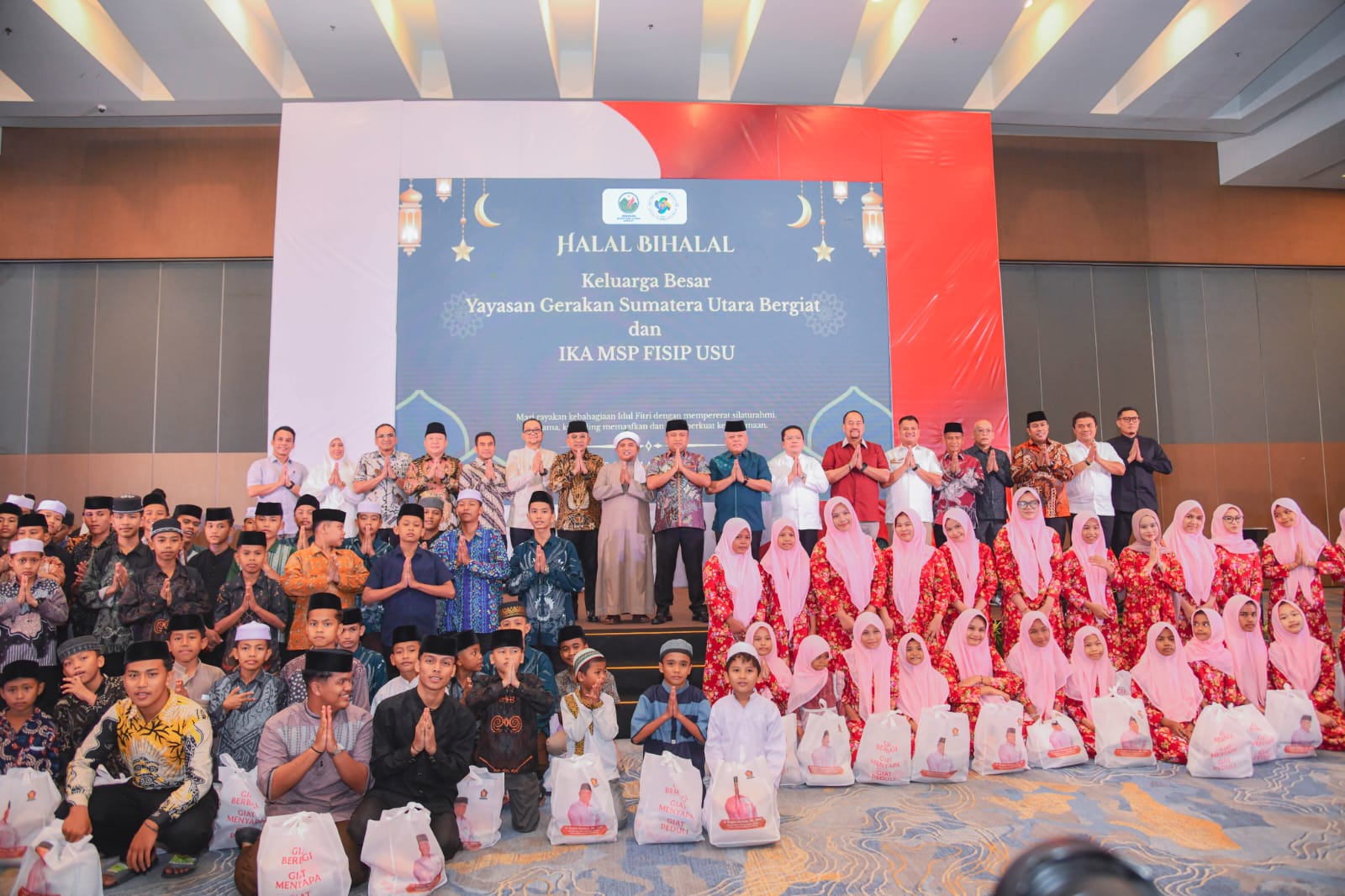 Bupati Baharuddin Siagian Hadiri Halalbihalal Yayasan Gerakan Sumut Bergiat dan IKA MSP FISIP USU