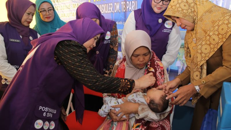 Ketua Tim Pembina Posyandu Asahan Tinjau Dua Posyandu