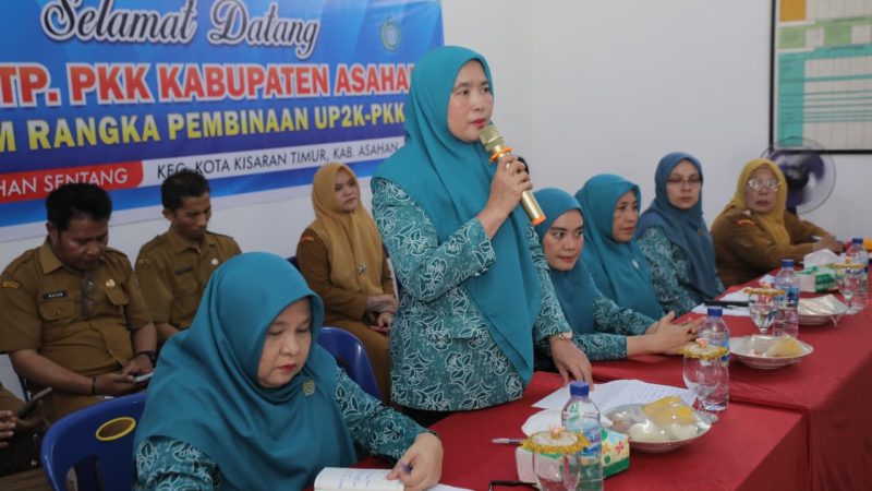 Ketua TP PKK Kabupaten Asahan Lakukan Pembinaan Lomba UP2K PKK Kelurahan Sentang