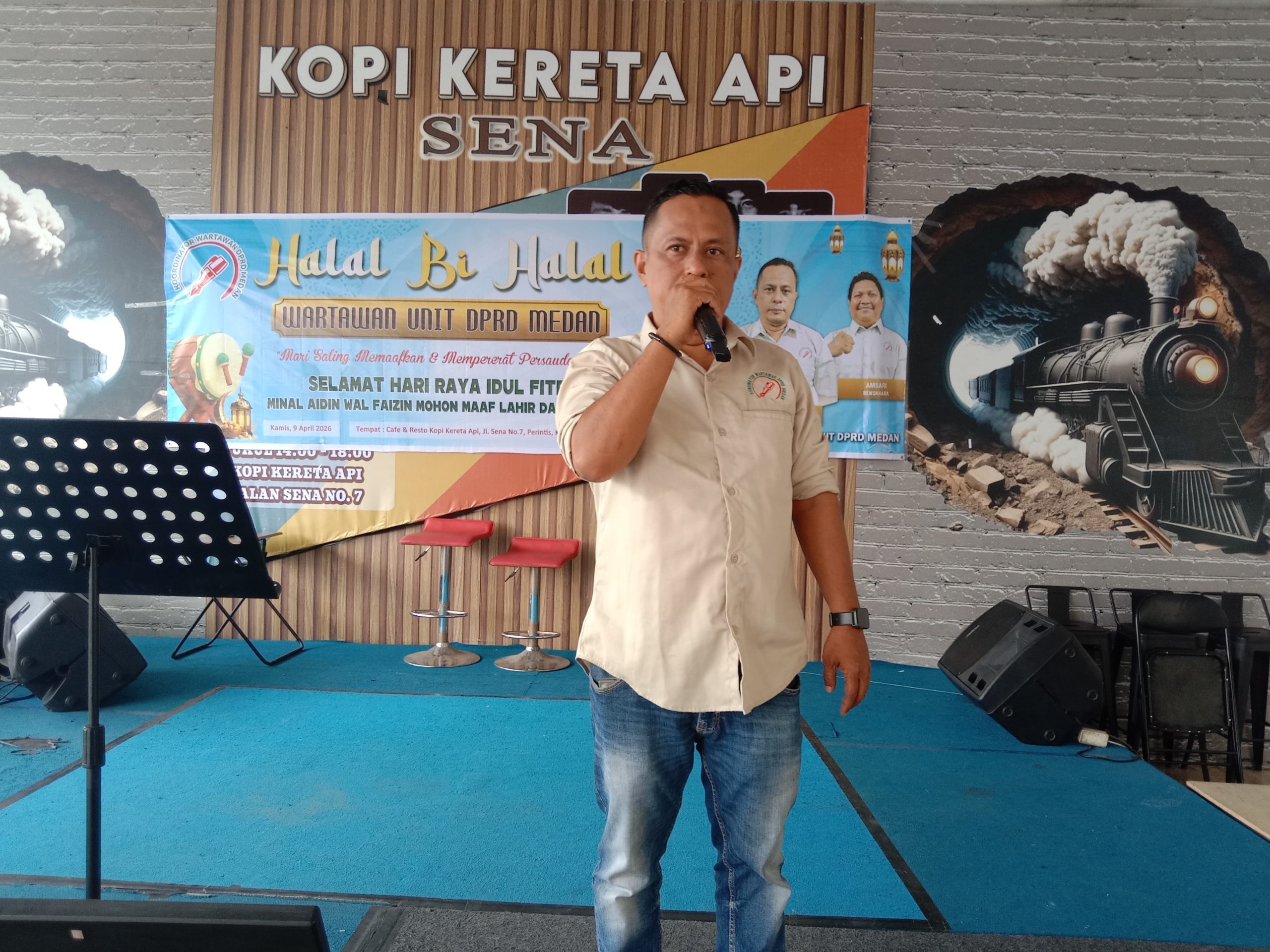 Pererat Silaturahmi, Koordinator Wartawan DPRD Medan Halal bi Halal 