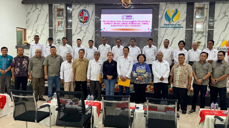 Pengurus SMSI Deliserdang Dilantik, Heri Siswoyo Jabat Ketua  Heri Siswoyo Nakhodai SMSI Deliserdang