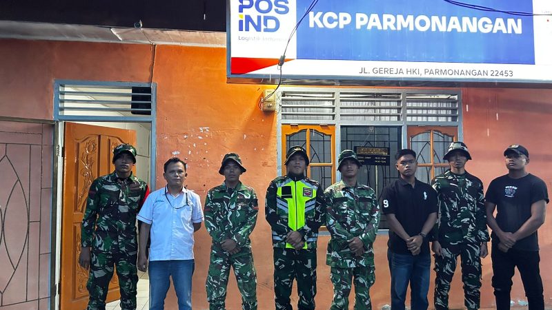 Ciptakan Lingkungan Yang Aman Dan Kondusif Koramil 08/ Parmonangan Patroli Kamtibhmas Bersama Ormas