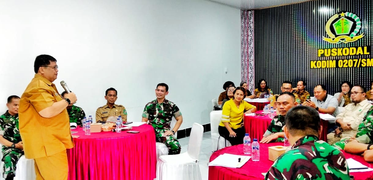 Percepat Pembangunan KDKMP, Pemkab Simalungun Gelar Rakor Bersama TNI
