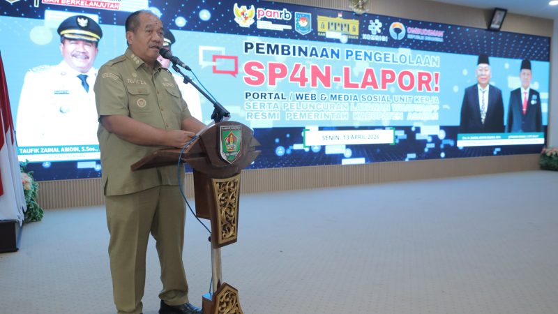 Pembinaan Pengelolaan SP4N-LAPOR, Portal/Website, Media Sosial serta Peluncuran Layanan WhatsApp Pemerintah Kabupaten Asahan