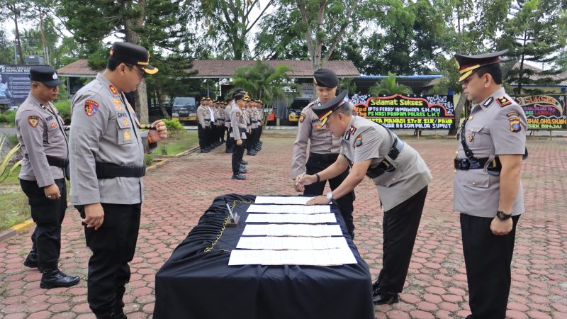 Sertijab Pejabat Polres Langkat, Perkuat Kinerja Profesional dan Pelayanan Publik
