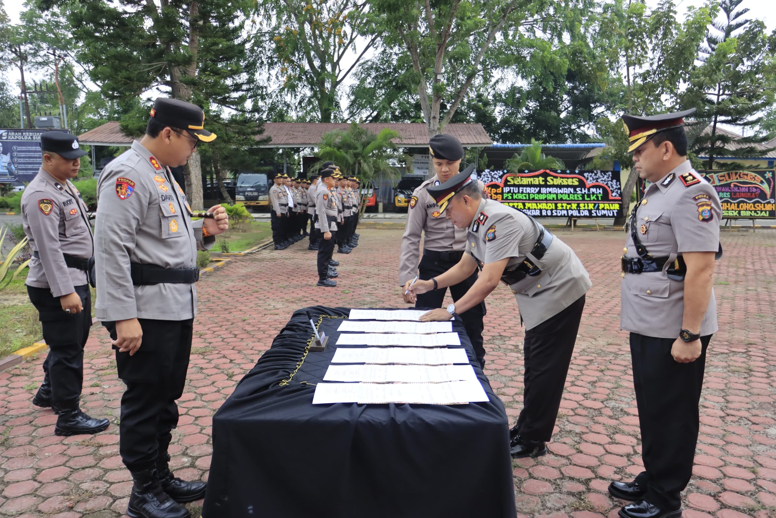 Sertijab Pejabat Polres Langkat, Perkuat Kinerja Profesional dan Pelayanan Publik