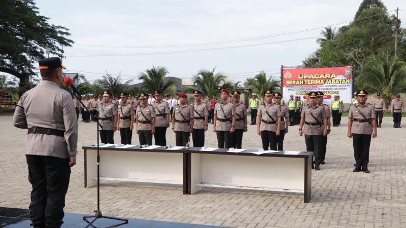 Kapolres Sergai Pimpin Sertijab Sejumlah Pejabat, Ini Nama-namanya