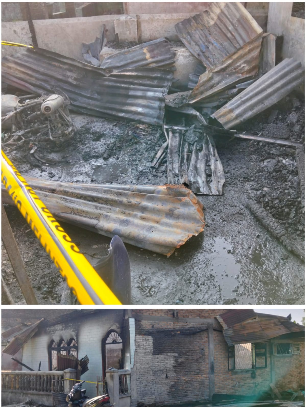 Rumah Diduga Jadi Tempat Pengepul BBM Bersubsidi di Perbaungan Ludes Terbakar