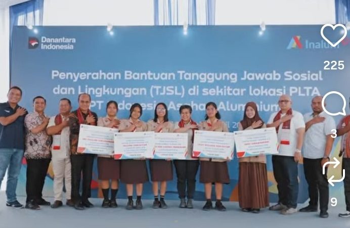 Inalum Komitmen Majukan Dunia Pendidikan Serahkan Bantuan di SD Negeri Pintu Pohan 