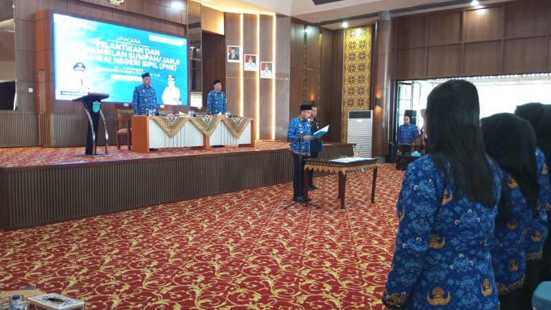 Pelantikan Dan Pengambilan Sumpah/ Janji PNS Di Lingkungan Pemkab Ogan Ilir 