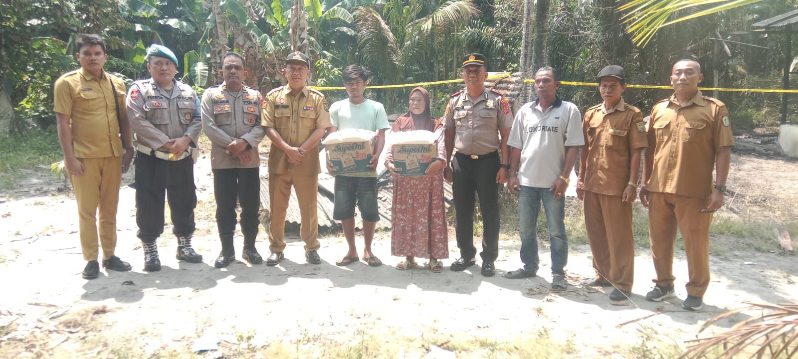 Polres Sergai Beri Bantuan Kemanusiaan Kepada Korban Kebakaran Rumah