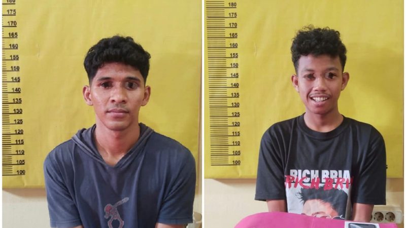 Polsek Lirik Inhu Ringkus Dua Pelaku Pengedar Pil Ekstasi, Puluhan Butir Diamankan