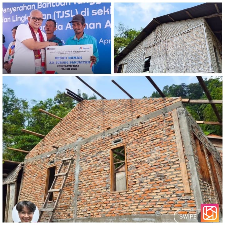 Program TJSL Bedah Rumah, Inalum Hadirkan. Tempat Tinggal Layak Huni di Paritohan