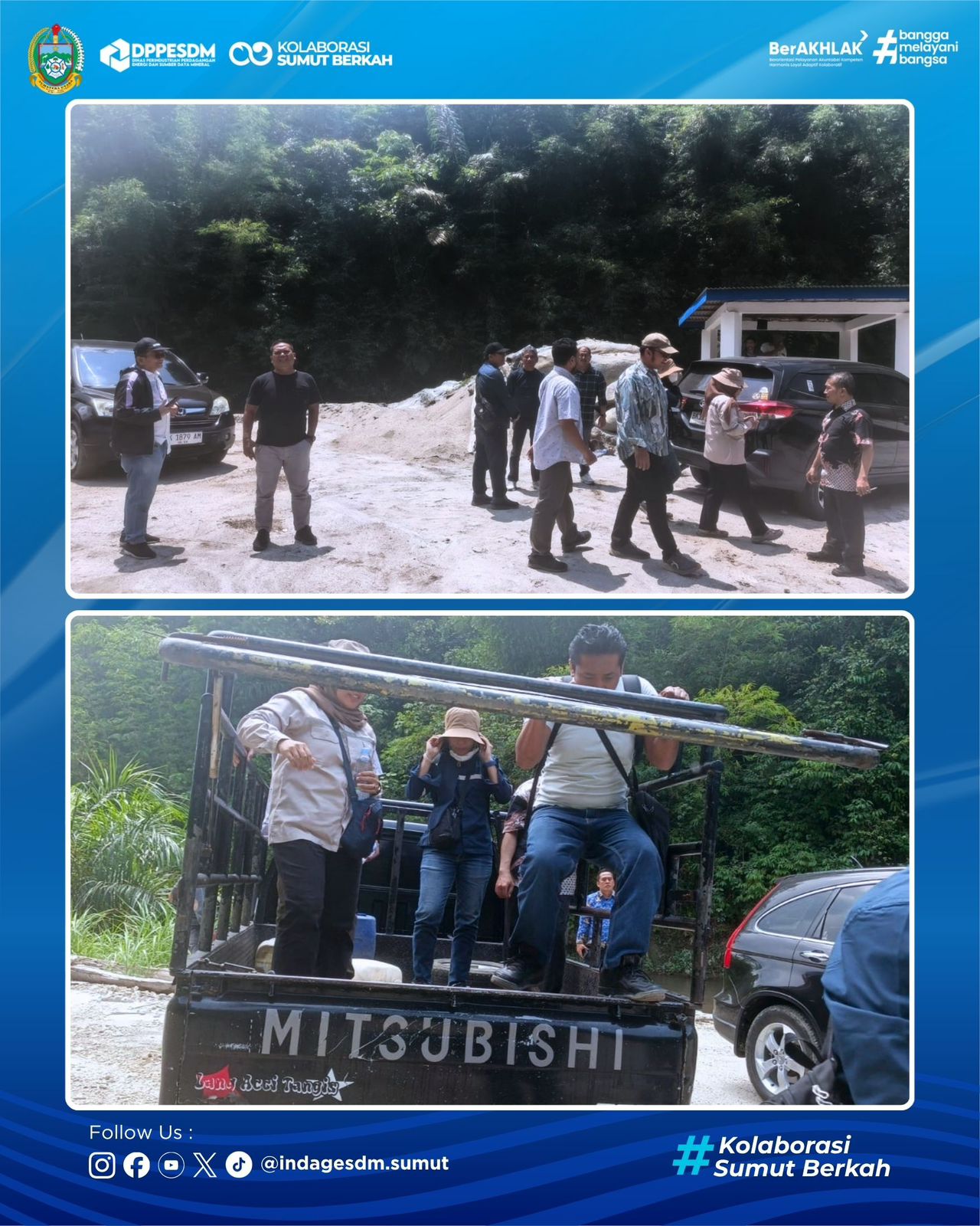 Dinas Perindag ESDM Sumut Tinjau Lapangan Permohonan WIUP CV Pasir Buluraya di Simalungun