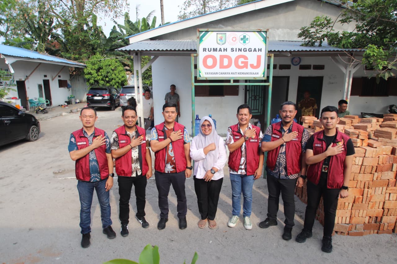 Satreskrim Polres Sergai Lakukan Anjangsana di Rumah Singgah ODGJ Yayasan Cahaya Hati Kemanusiaan