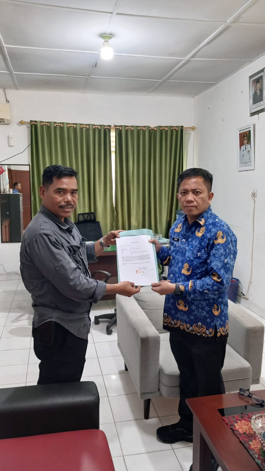 Kepala UPTD Wilayah I Stabat Apresiasi Pemilik Lahan Kembalikan Kawasan Hutan Lindung Kepada Pemerintah 