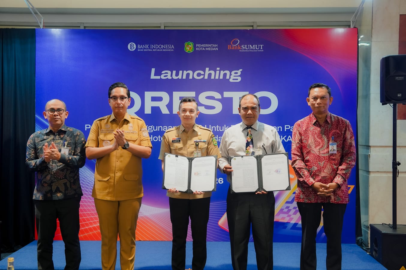 Peluncuran QResto: Kota Medan Pelopor Pengembangan QRIS untuk Kemudahan Pembayaran Pajak Restoran