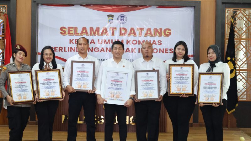 Polres Langkat Raih Penghargaan Komnas PA,Tangani Kasus Viral Secara Humanis