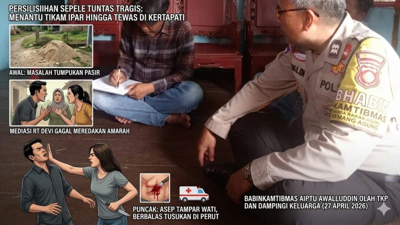 Seorang Pria Di Kertapati Tewas Ditusuk Saudara Ipar Gegara Ribut Tumpukan Pasir 